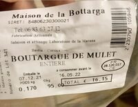 Boutargue de mulet