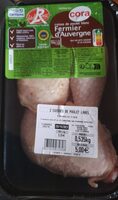 Cuisse de poulet blanc fermier d'Auvergne