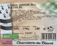 Terrine supérieure rôtie au four