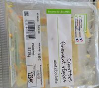 Carottes finement râpées ail et ciboulette