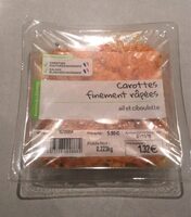 Carottes finemenr râpées