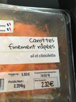Carottes rapees