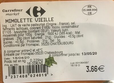 Mimolette vieille
