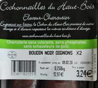 Boudin noir aux oignons