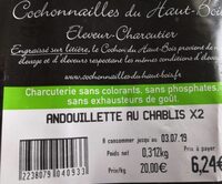 Andouillettes au Chablis