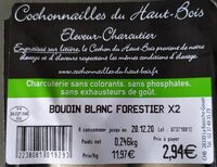 Boudin blanc forestier