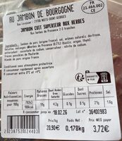 Jambon cuit superieur aux herbes