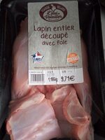Lapin entier découpé avec foie