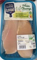 2 filets de poulet plein champ