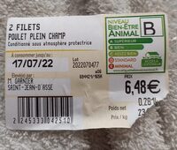 2 filets de poulet