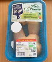 2 cuisses poulet plein champ
