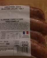 Saucisse lorraine fumée à cuire