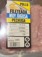 Fileteada muy jugosa pechuga pollo