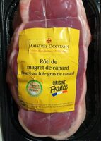 Rôti de magret de canard fourré au foie gras de canard