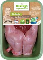 Lapin entier découpé sans tête