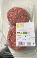 Hamburger boeuf et porc bio
