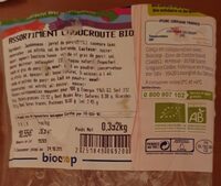 Assortiment choucroute Bio