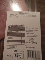 Jambon à l'Ancienne Cuit sans Couenne
