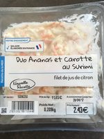 Duo Ananas et carotte au surimi