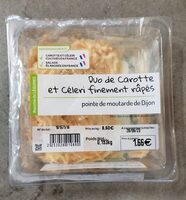 Duo de carotte et céleri finement râpés