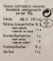 Boudin blanc de campagne a cuire