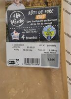 Rôti de porc cuit