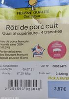 Rôti de porc cuit
