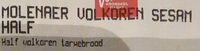Molenaer volkoren sesam half