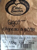 Gigot d'agneau à rotir avec os