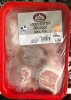Lapin entier decoupe avec foie