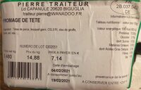 Fromage de tete