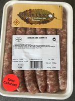 Chipolatas sans colorant x6