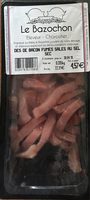 Dés de bacon fumés salés au sel sec