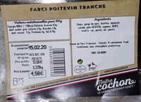 Farci Poitevin Tranche