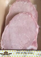 Cotes de porc cuites