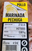 Pollo pechuga marinada