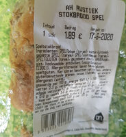 Rustiek stokbrood spelt