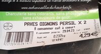 Pavés Oignon Persil x2
