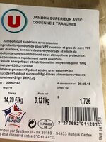 Jambon superieur avc couenne
