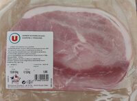 Jambon supérieur avec couenne 2 tranches