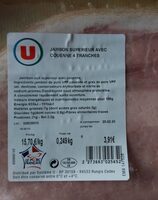 Jambon supérieur avec couenne 4 tranches