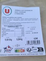 Jambon cuit supérieur