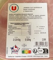 Jambon cuit superieur