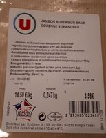 Jambon supérieur sans  couenne