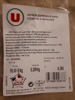 Jambon supérieur sans couenne