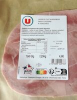 Jambon cuit supérieur sans couenne