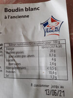 Boudin blanc a l'ancienne