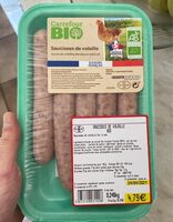 Saucisse de volaille BIO