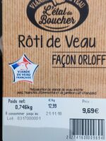 Rôti veau façon orloff