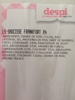 Saucisses Frankfort